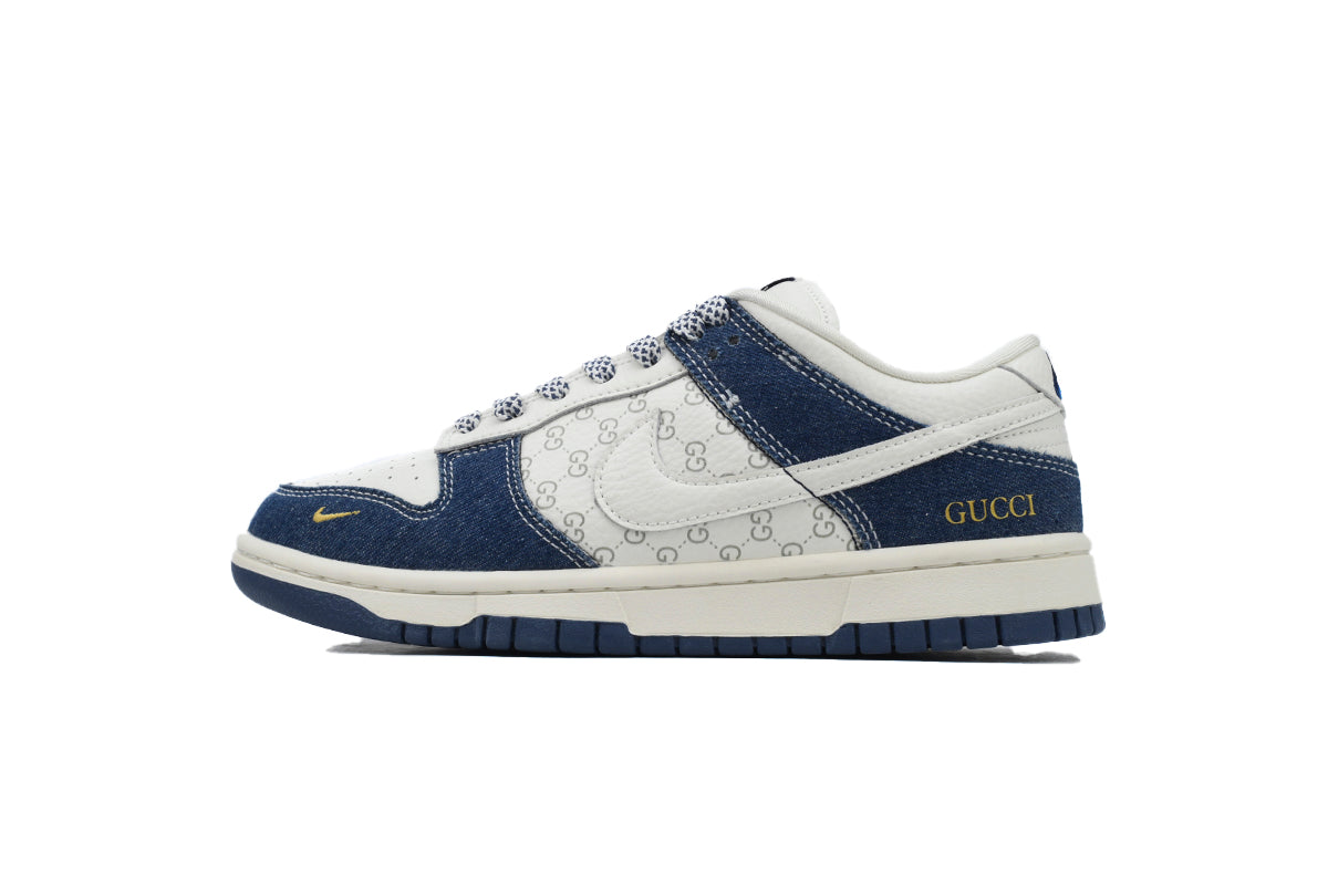 FC1688-141 Custom Nike Dunk Low Denim Blue /Gucci - TruVybe Essentials