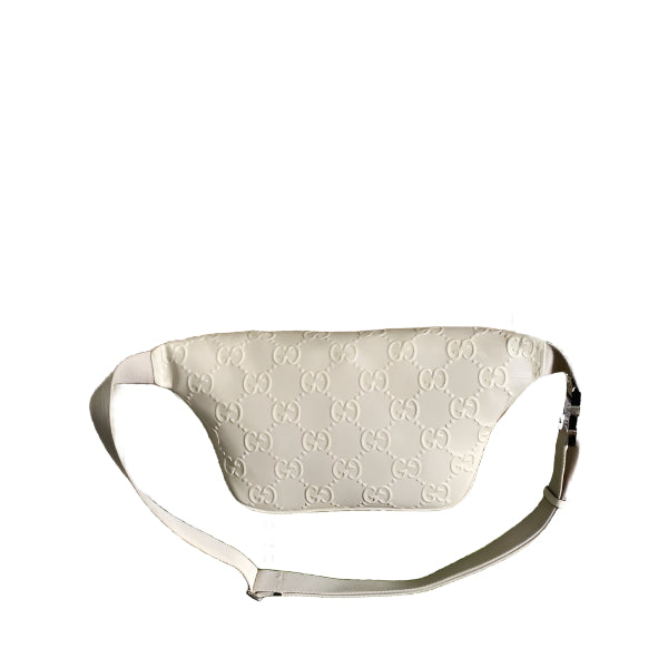 Gucci 645093 GG embossed belt bag White GG embossed leather - TruVybe Essentials