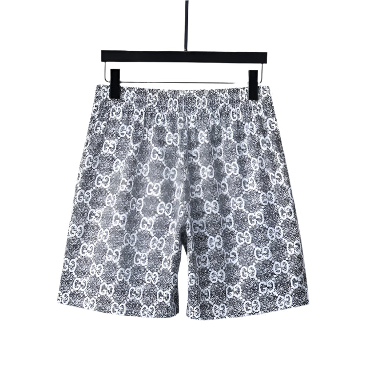 Gucci GG Monogram Draw-String Swimming Trunks Beige & Black - TruVybe Essentials