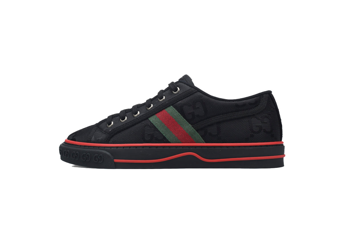 Gucci Off The Grid Tennis 1977 Low ECONYL Black GG Green Red - TruVybe Essentials