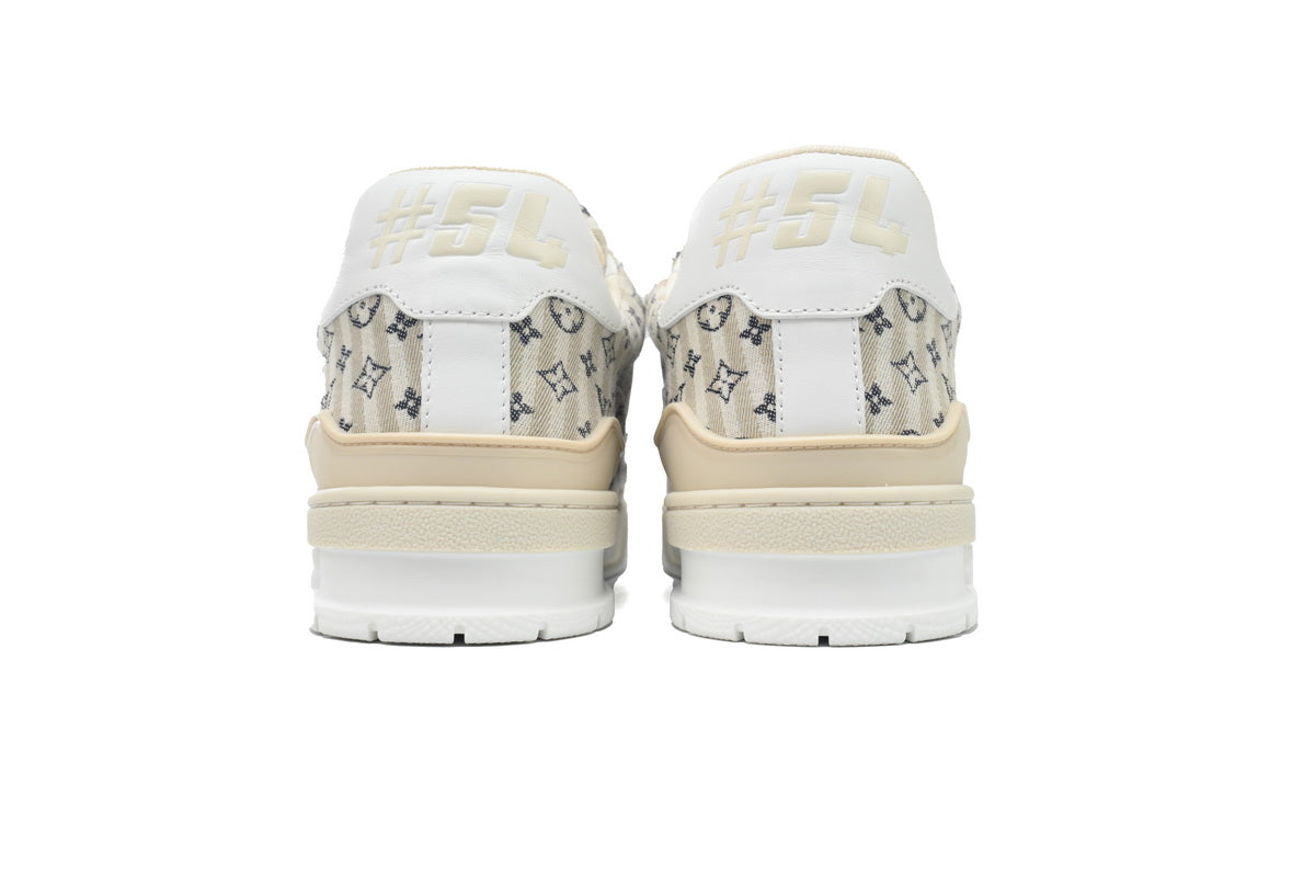 Louis Vuitton Louis Vuitton Trainer Low 'Striped Mini Monogram - Beige' / Cream - TruVybe Essentials