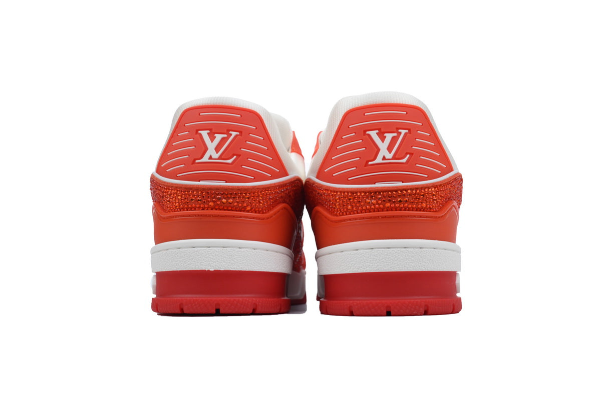 Louis Vuitton LV Trainer White / Red Swarovski - TruVybe Essentials