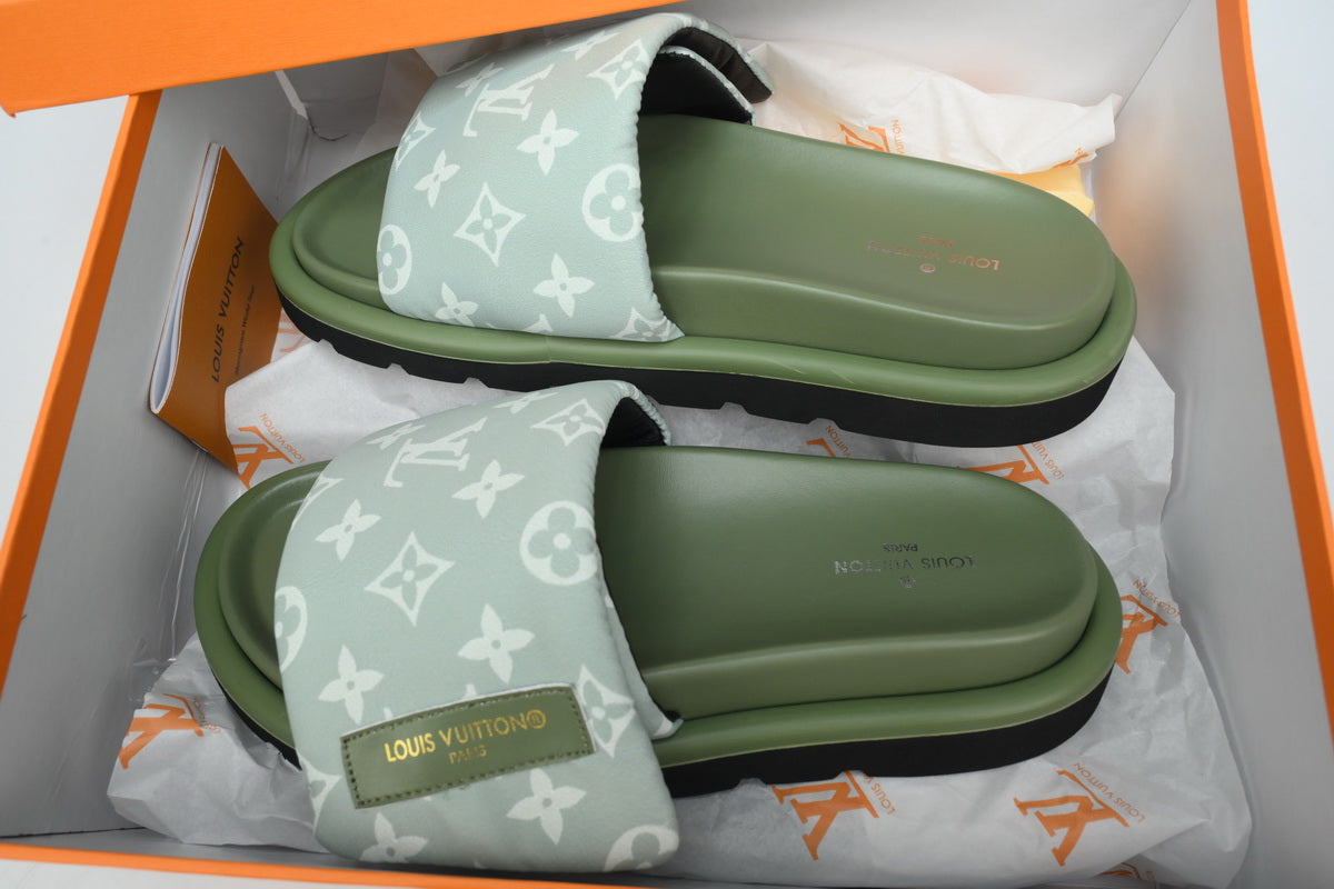 Louis Vuitton Olive Green Pool Pillow Comfort - TruVybe Essentials