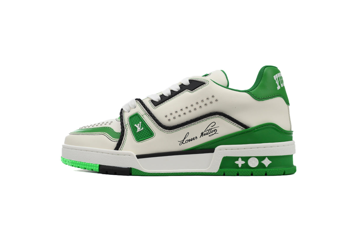 Louis Vuitton Trainer White/Green - TruVybe Essentials