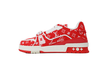 Trainer Sneaker – Red Textile