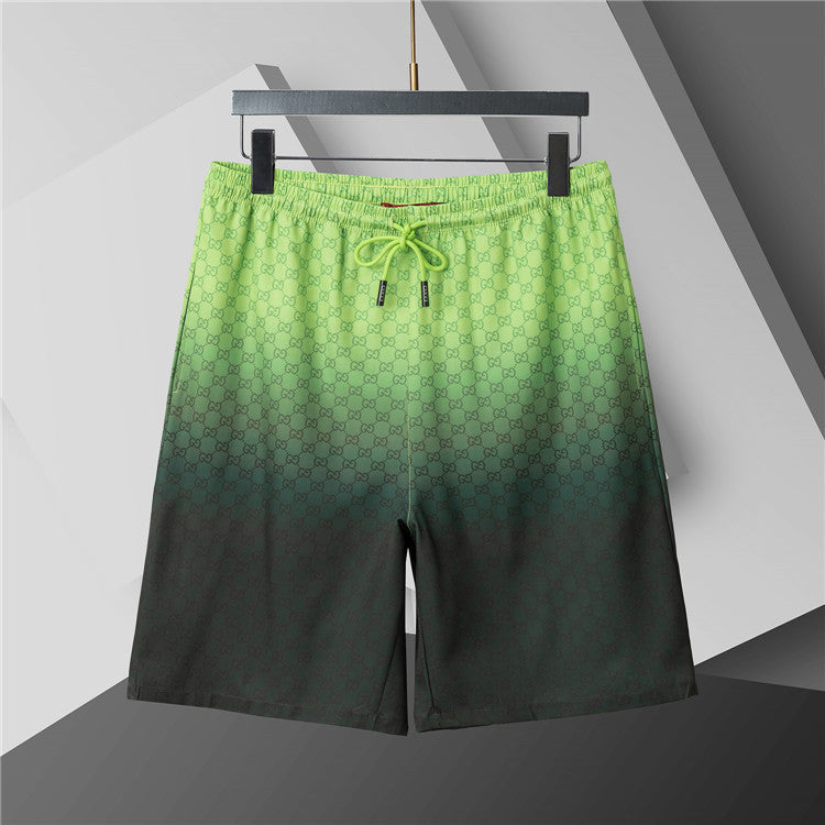 Luxury Gradient Green 2-Piece Summer Short Set