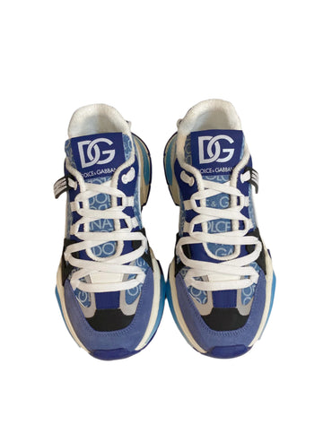 Dolce & Gabbana Airmaster Low-Top Sneakers White/Blue - TruVybe Essentials