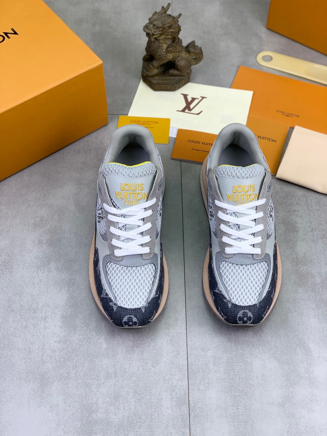 Custom Monogram Mesh Runner Sneakers
