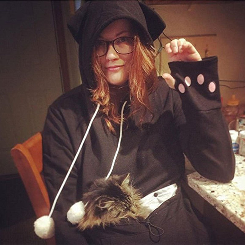 Cat Lovers Hoodie – Unisex Casual Cat Graphic Pullover