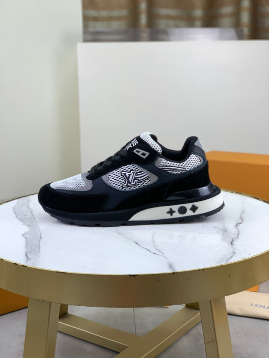 Suede Mesh Runner Sneakers