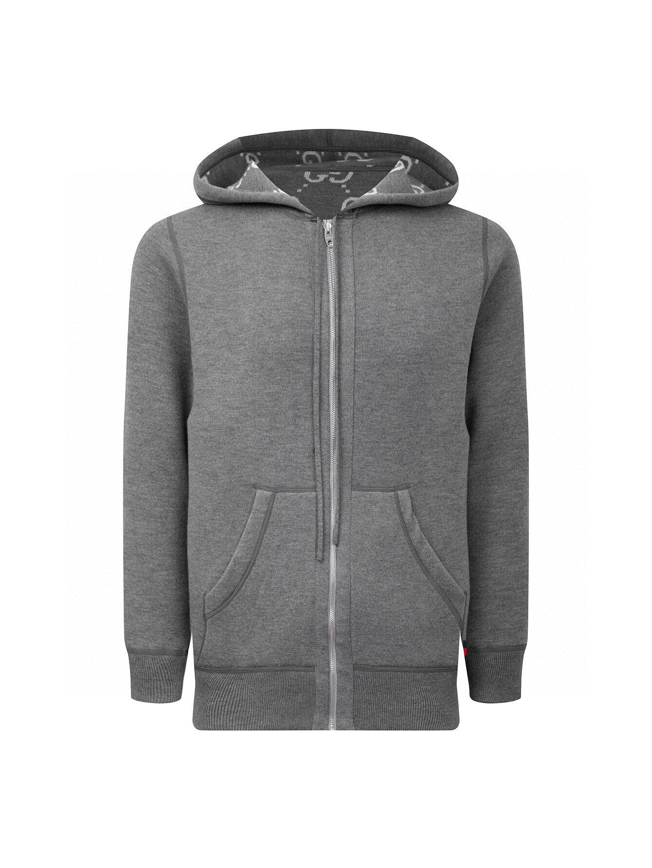 Zip-Up Long-Sleeved Reversible Hoodie