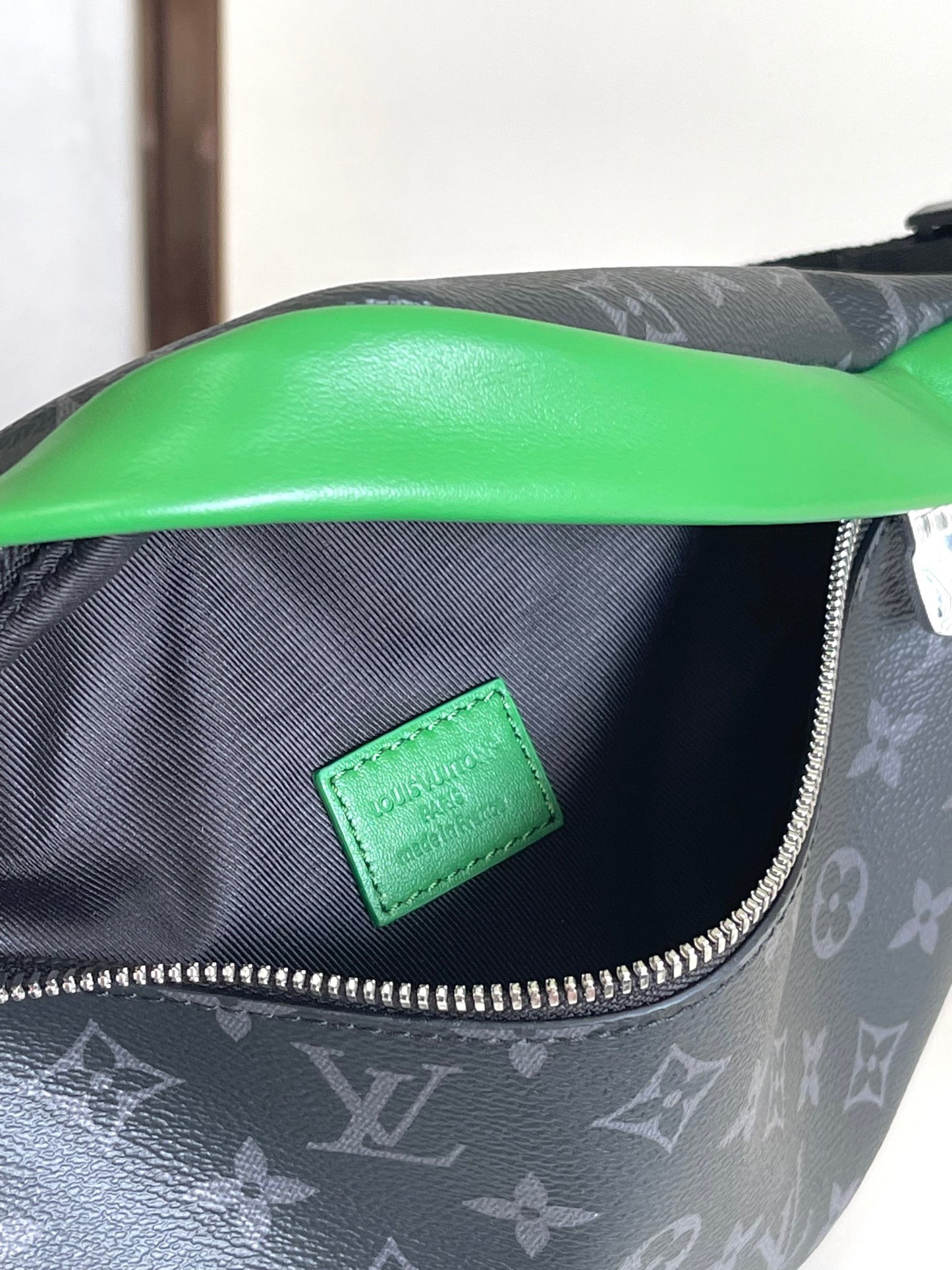 Black & Green Monogram Belt Bag Crossbody for Men & Women