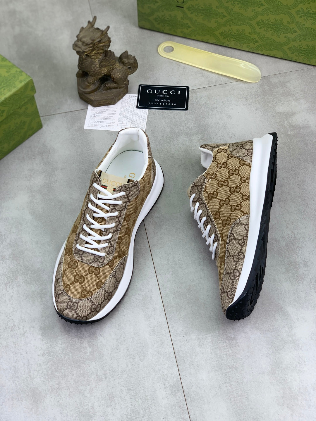 Custom GG Canvas Runner Sneakers