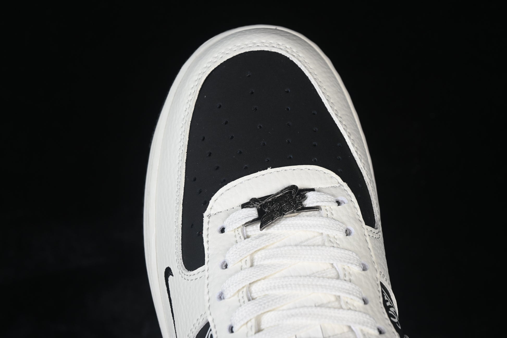Custom Low-Top Sneaker – Black & White