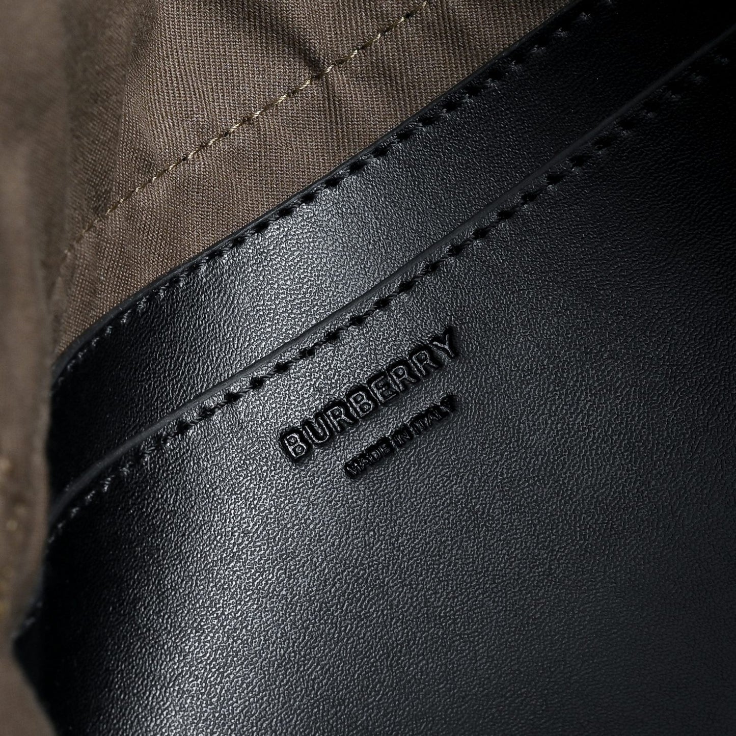 Embossed Leather Messenger Bag