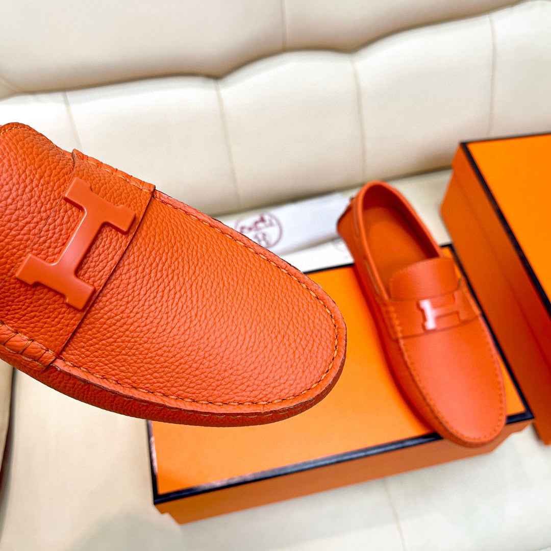 Leather Driver Loafers for Men – Classic Slip-On Shoes Available in Multiple Colors