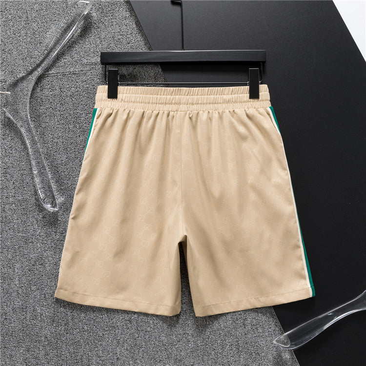 Stripe Detail Swim Shorts with Drawstring Waist