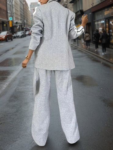 Women’s Elegant Solid Color Suit Set