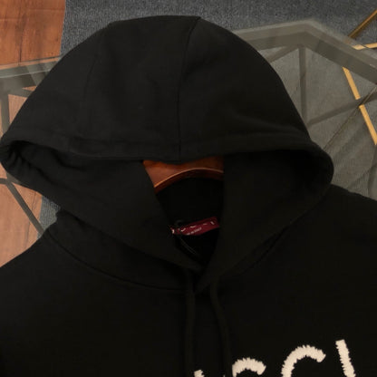 Men's Black Graphic Pullover Hoodie - Jacket  Outerwear