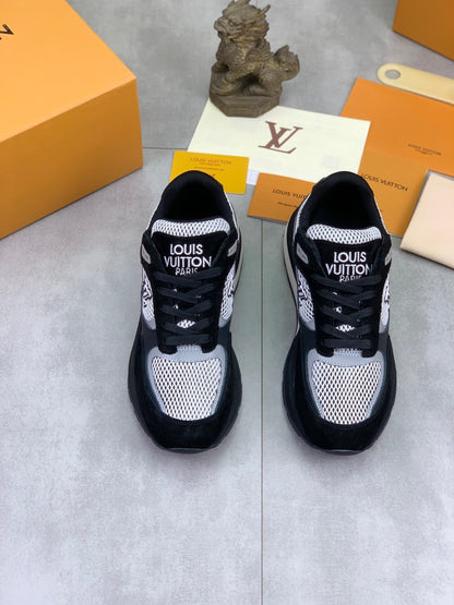 Suede Mesh Runner Sneakers