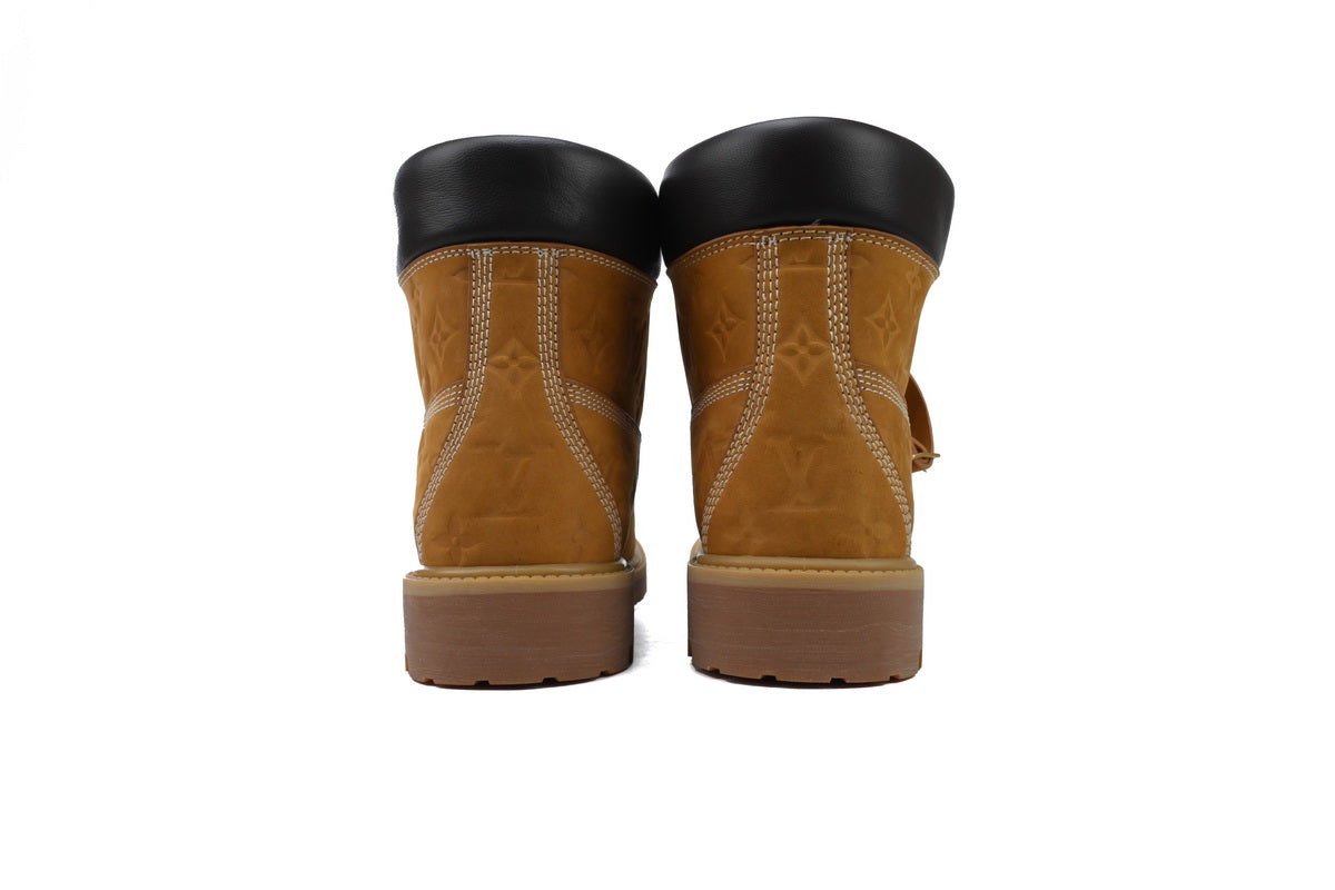 Timberland 6″ Ankle Boot – Wheat Monogram Embossed Nubuck
