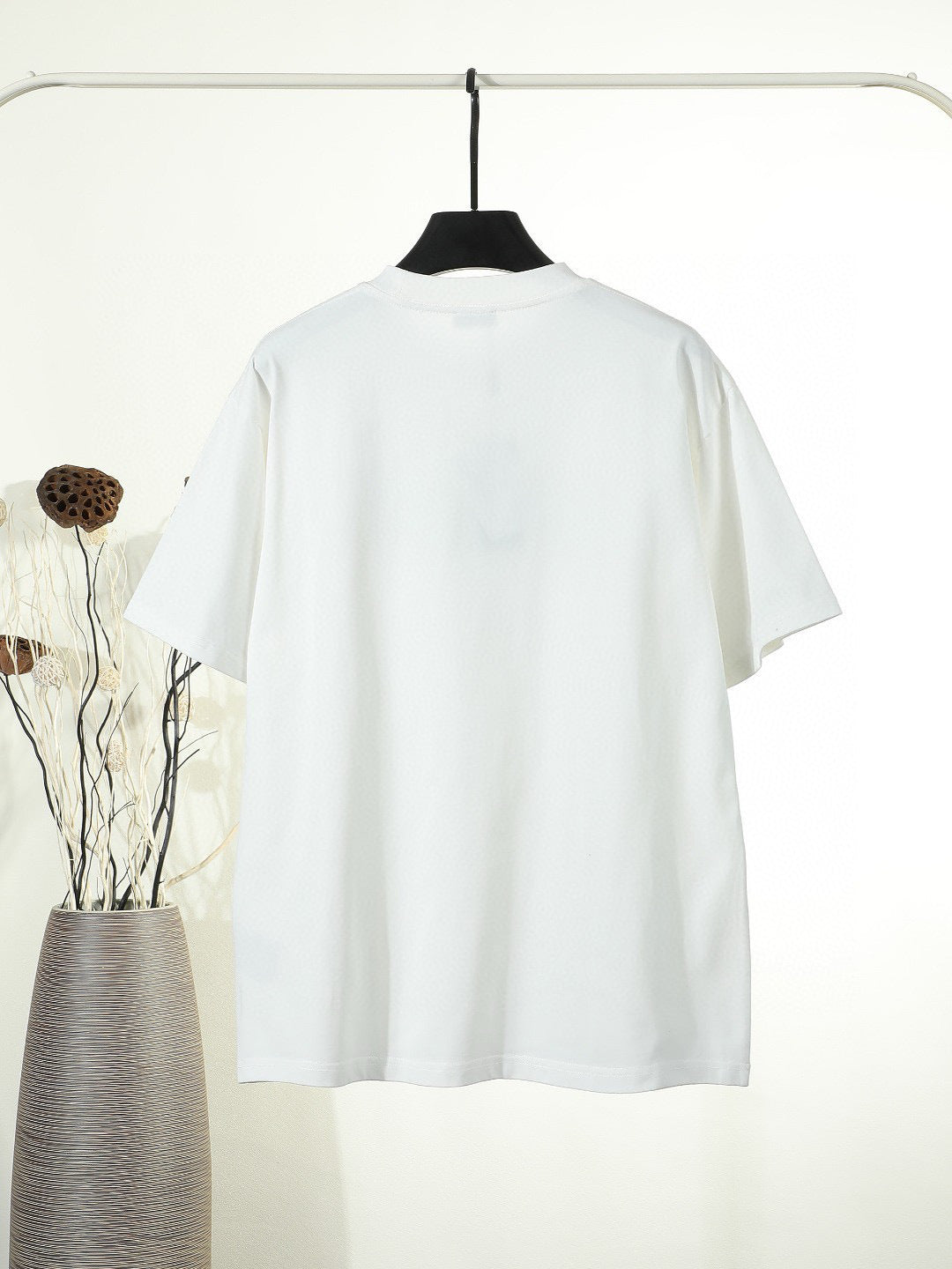 White Distressed Letter Graphic T-Shirt