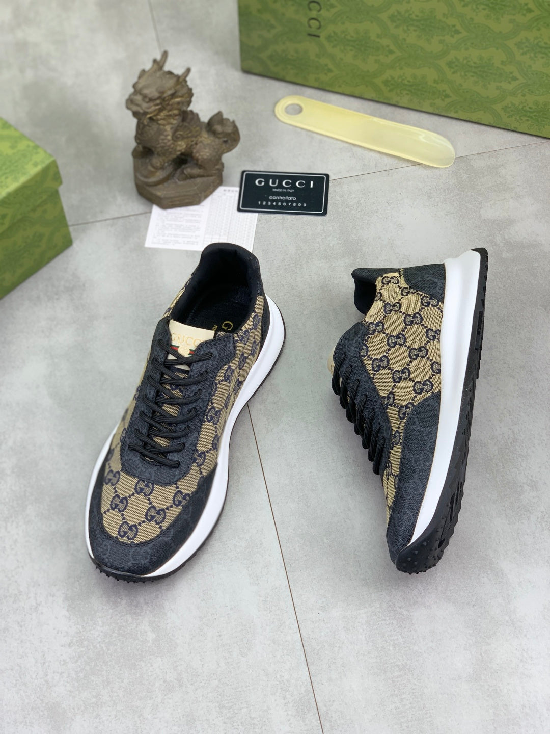 Custom GG Canvas Runner Sneakers