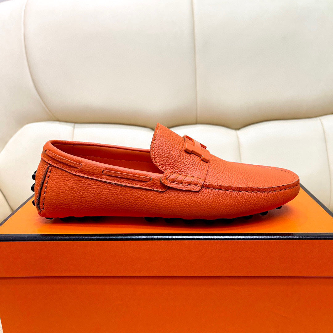 Leather Driver Loafers for Men – Classic Slip-On Shoes Available in Multiple Colors