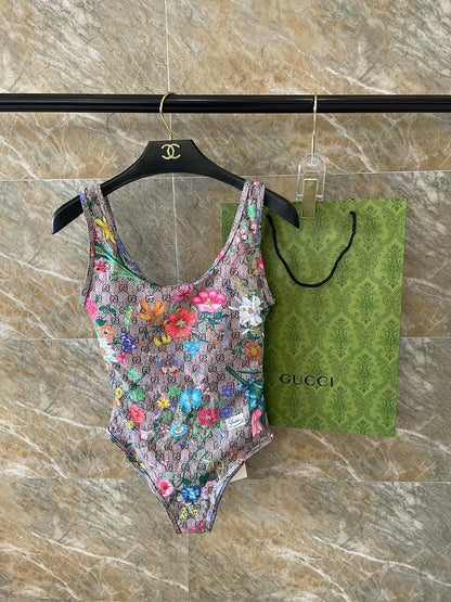 Womens Classic One-Piece Swimsuit - Swimwear