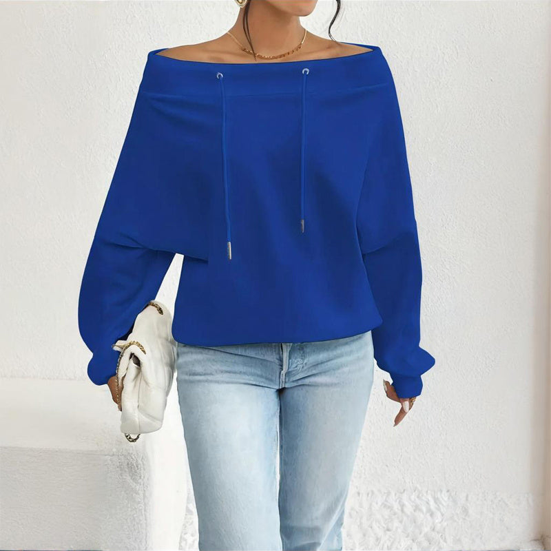 Plus Size Off Shoulder Pullover