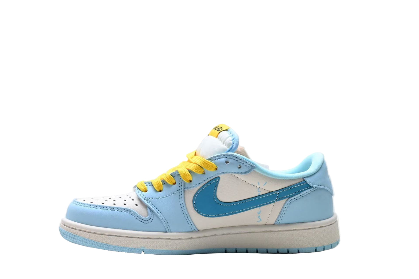 Travis Scott x Air Jordan 1 Retro High OG “Cactus Jack” Pink Yellow Blue White