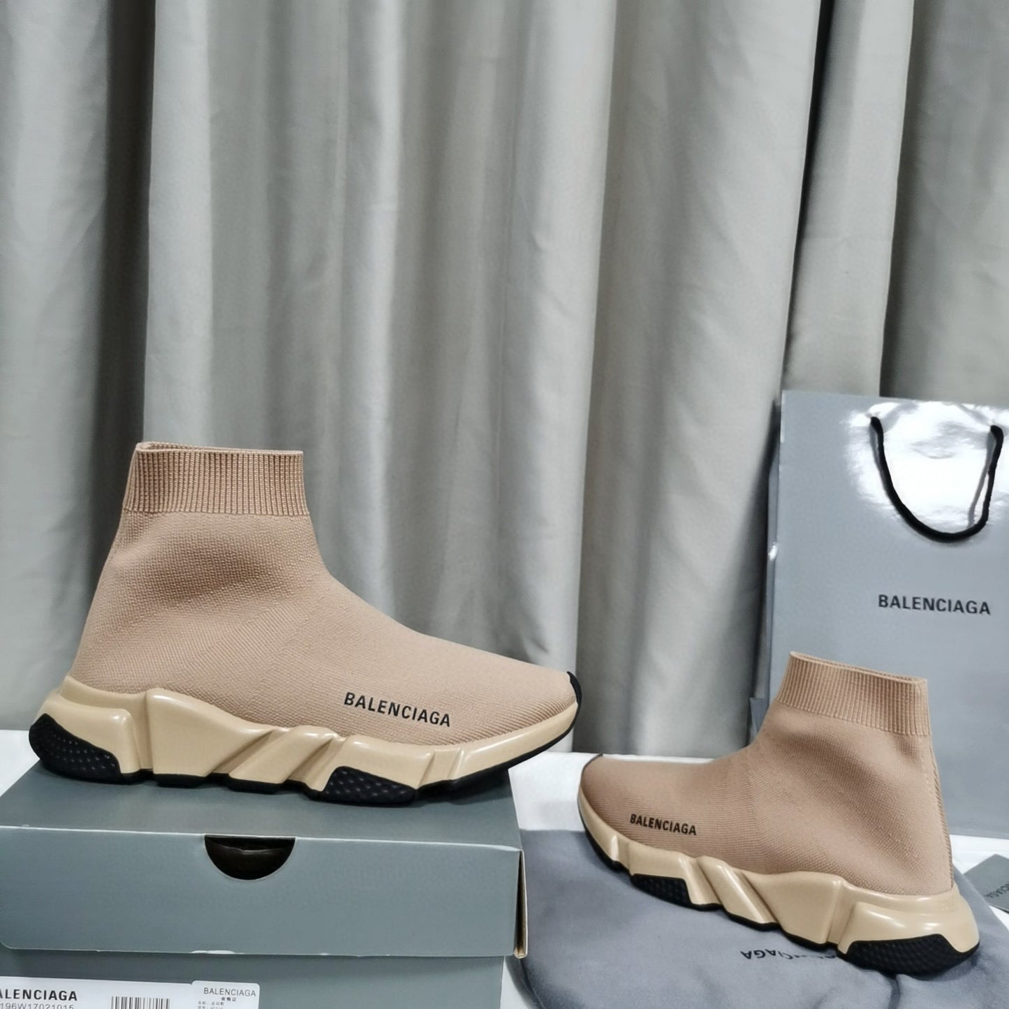 Sock-Style Boot with Rubber Trim – Round Toe Stretch Fit