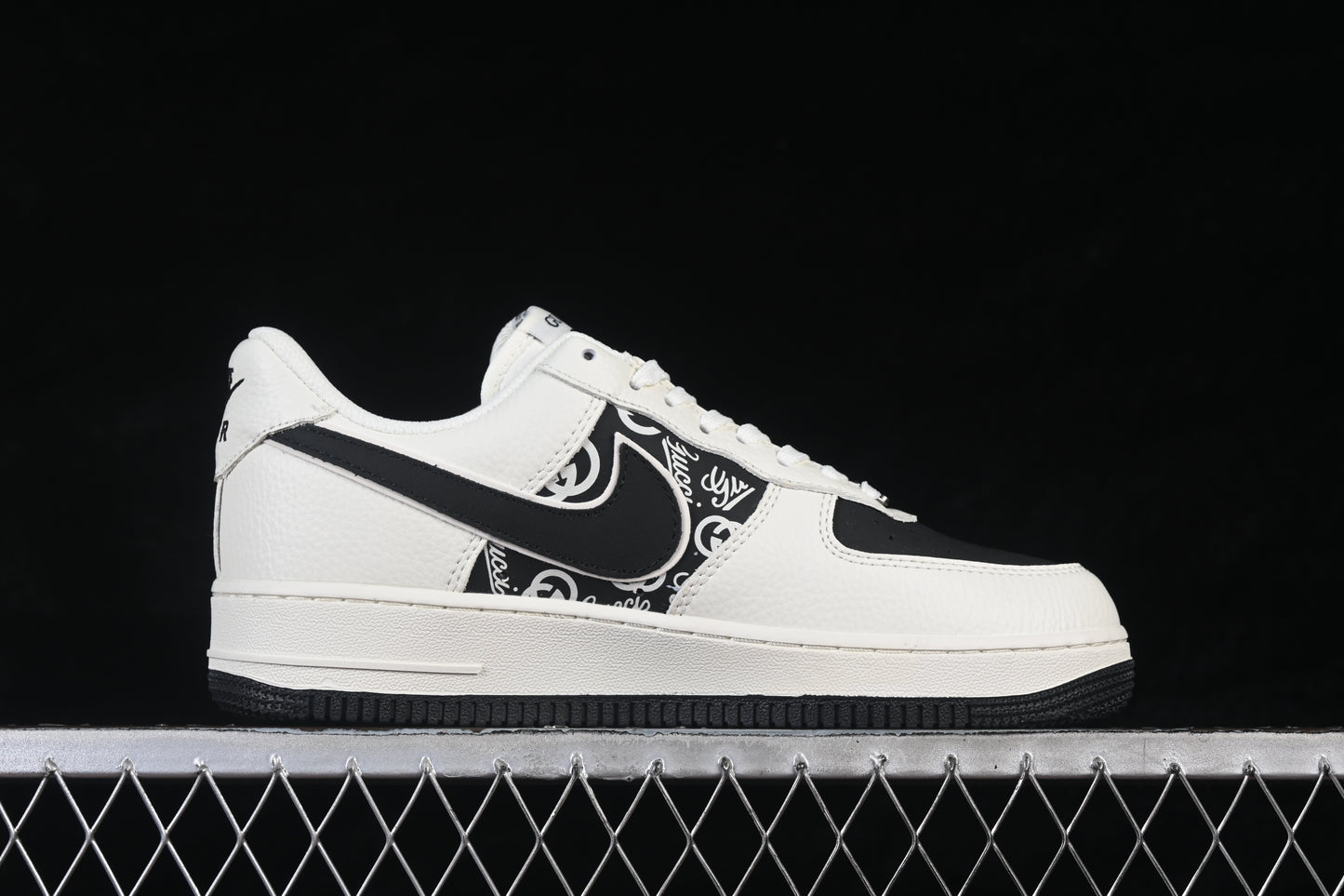 Custom Low-Top Sneaker – Black & White