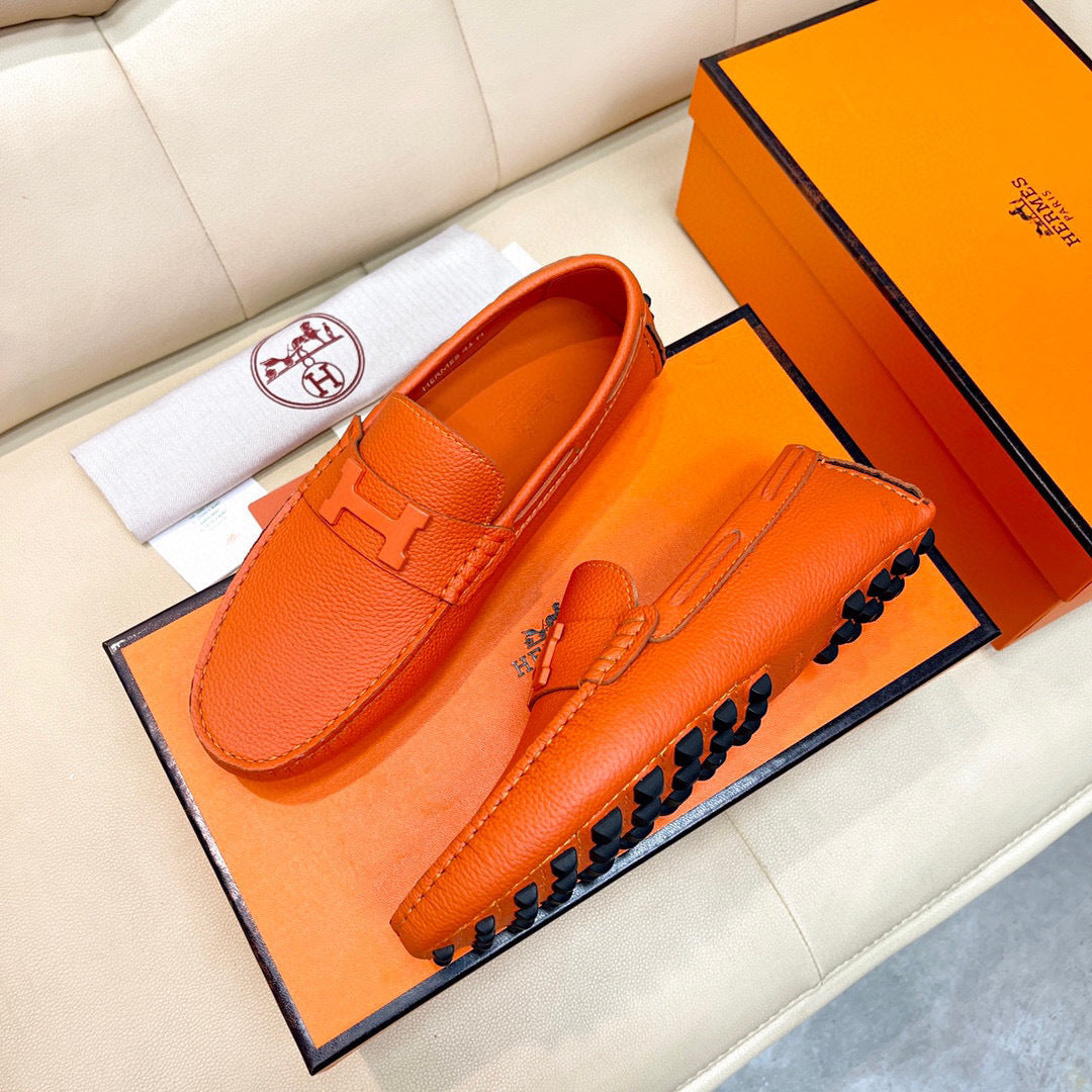 Leather Driver Loafers for Men – Classic Slip-On Shoes Available in Multiple Colors