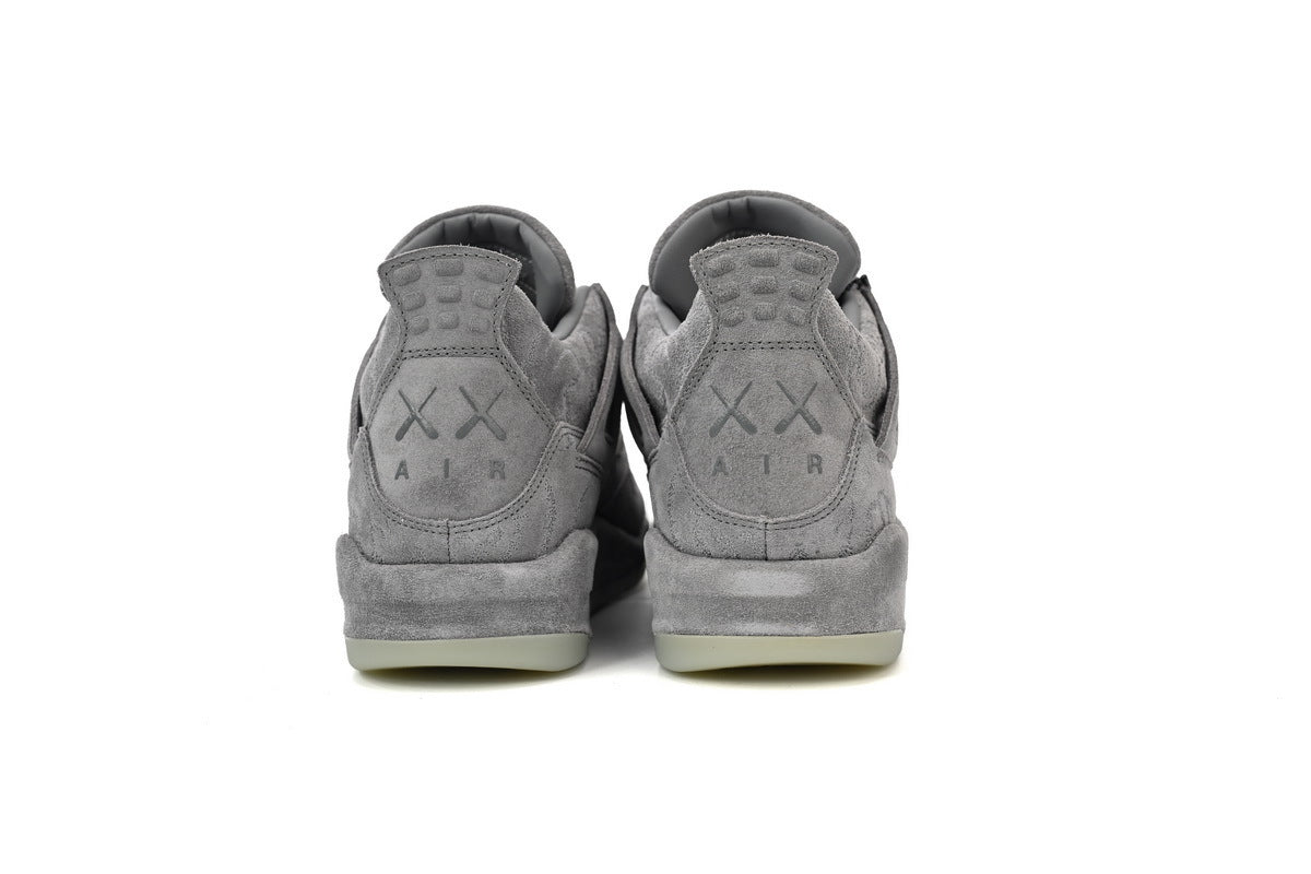 Gray sneakers on a white background