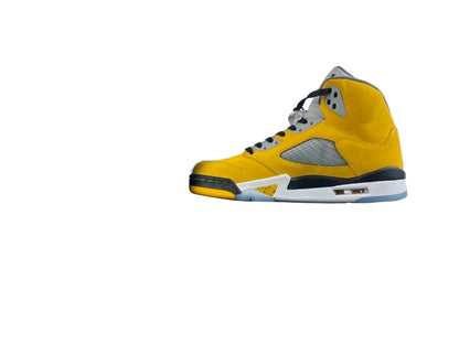 454783-701 Retro Yellow Suede High-Top Sneaker – Limited 2011 Edition - TruVybe Essentials