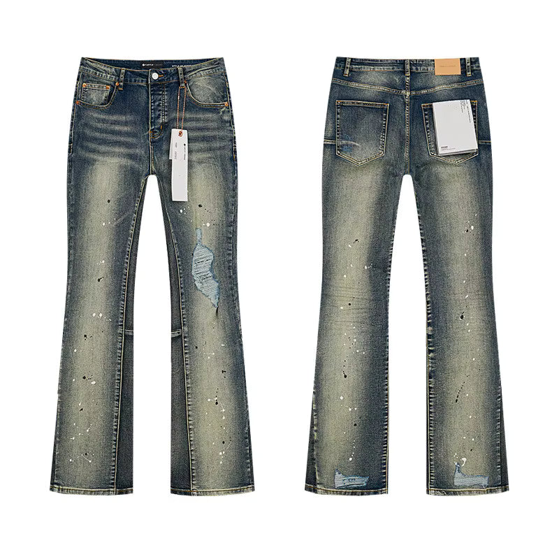 Multiple -Stylish Midweight Breathable Denim Jeans – Purple Streetwear Fit