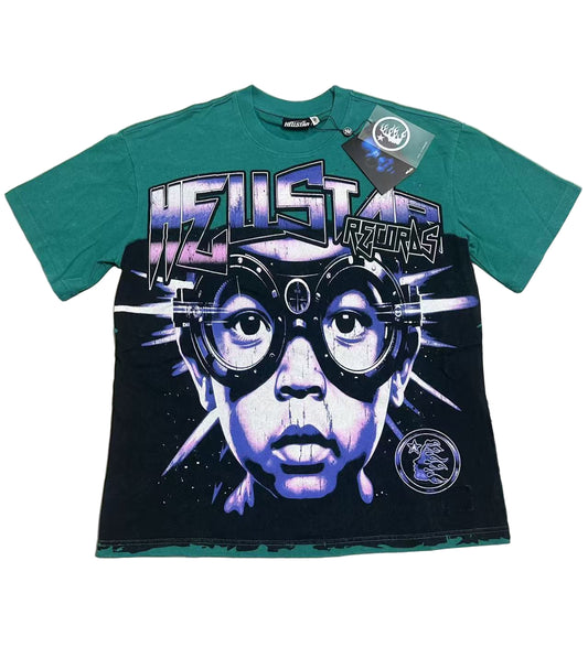 Black & Green "The Future Goggles" Graphic T-Shirt