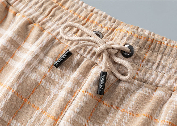 Classic Plaid Polo & Shorts Set