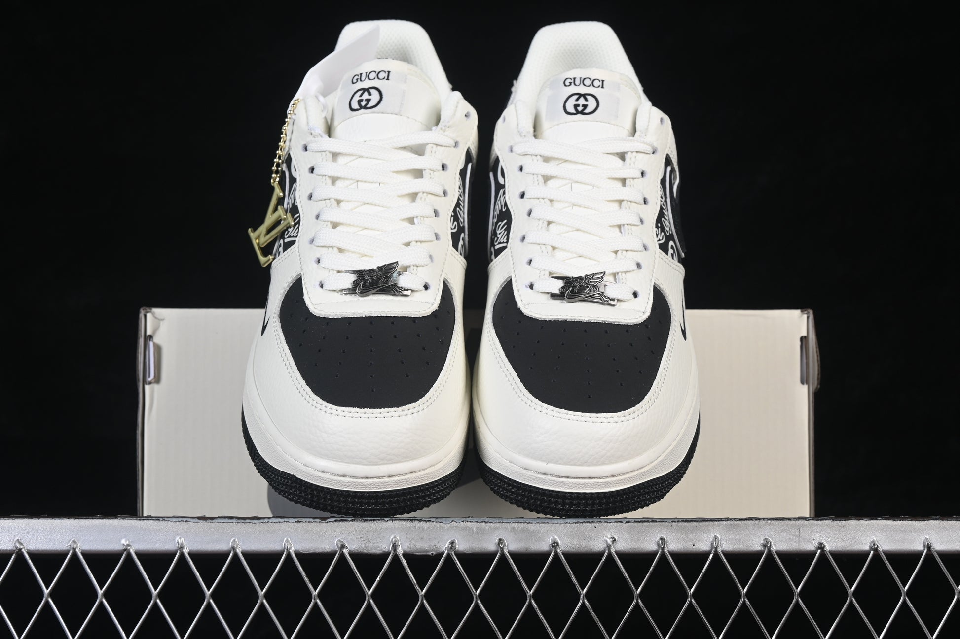 Custom Low-Top Sneaker – Black & White