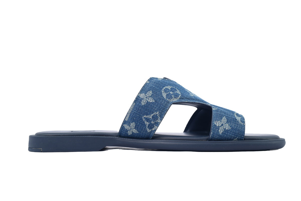 Louis Vuitton Oasis Mule Blue Denim Slide – Casual Cool with a Luxe Twist