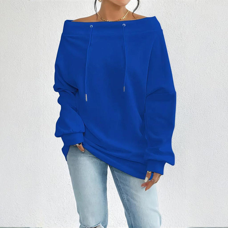 Plus Size Off Shoulder Pullover