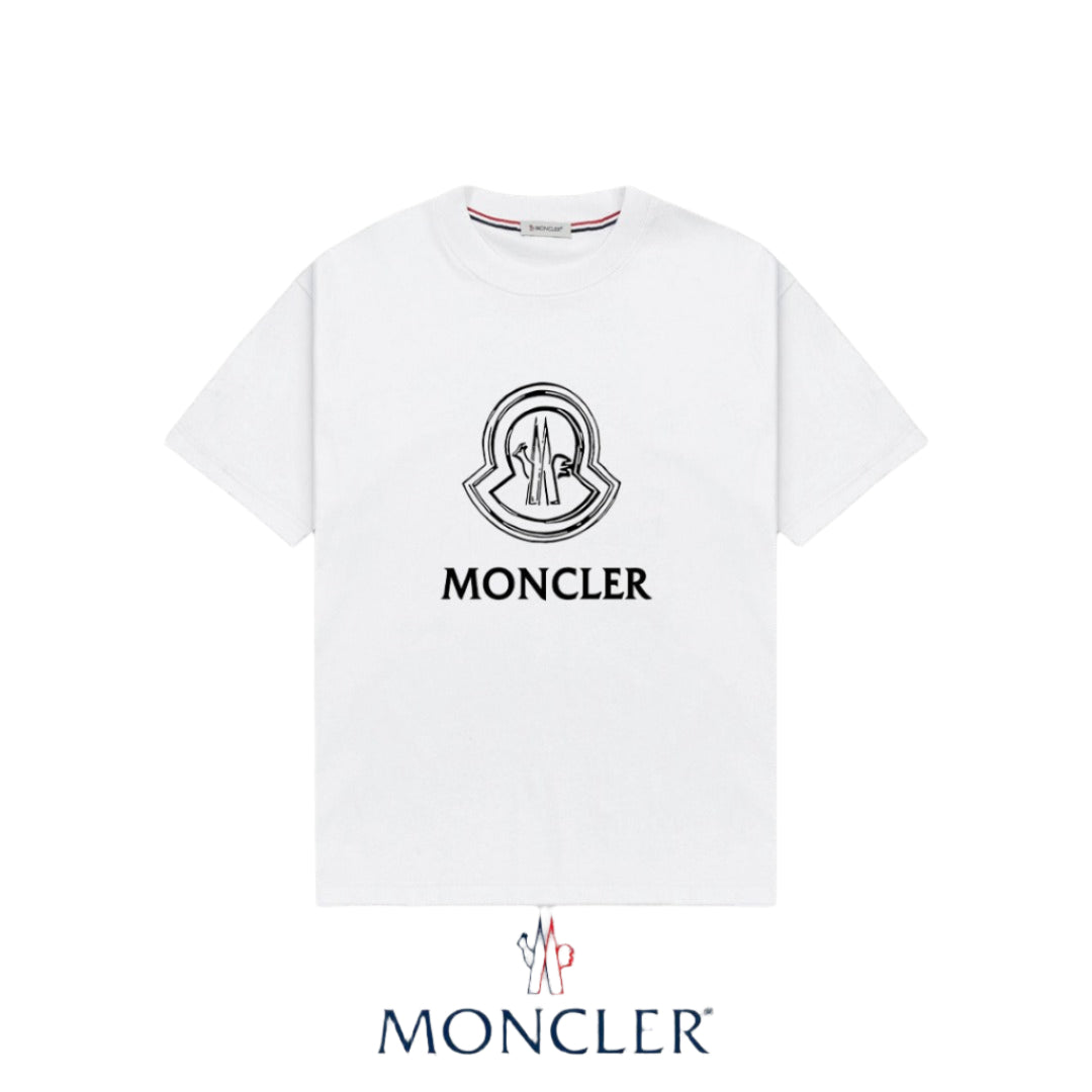 Monclear Logo  T Shirt Black/White - TruVybe Essentials