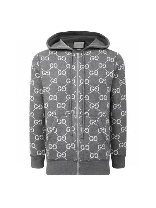 Zip-Up Long-Sleeved Reversible Hoodie