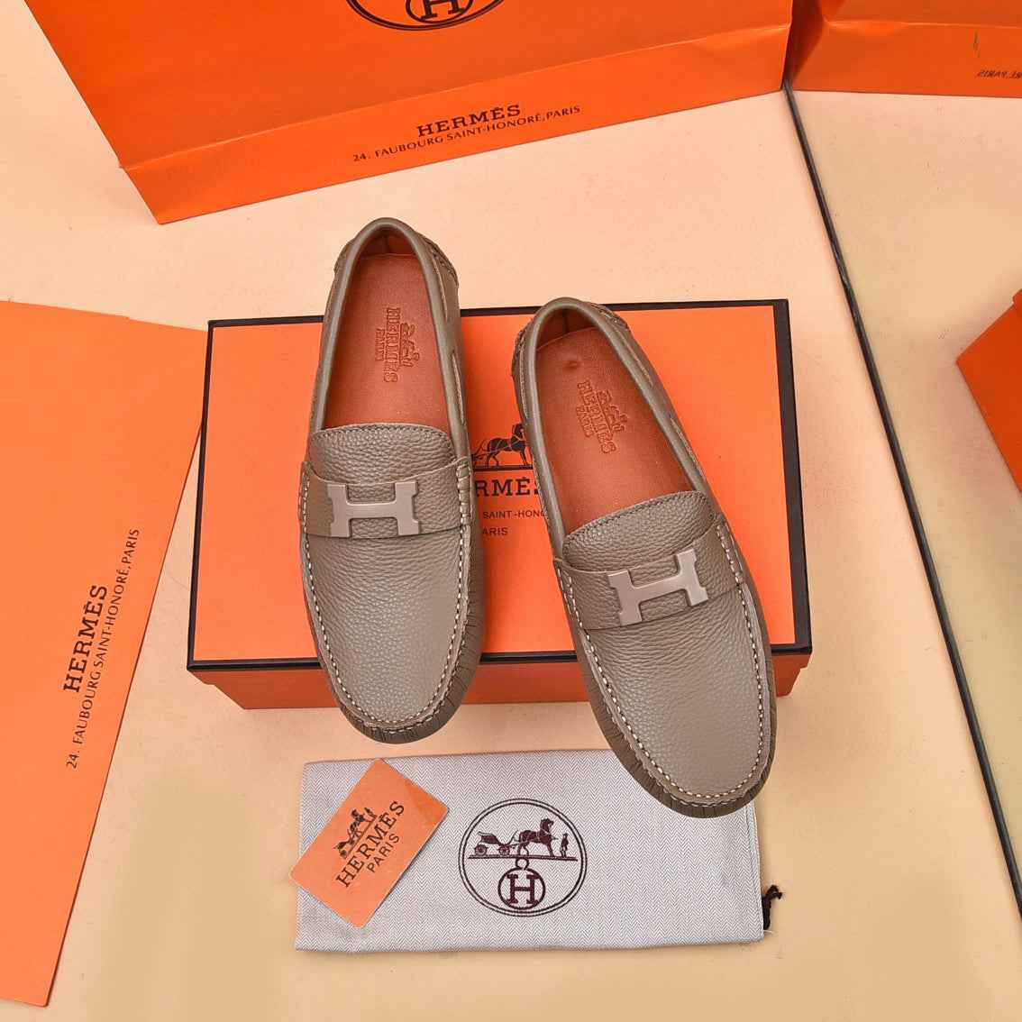 Leather Driver Loafers for Men – Classic Slip-On Shoes Available in Multiple Colors