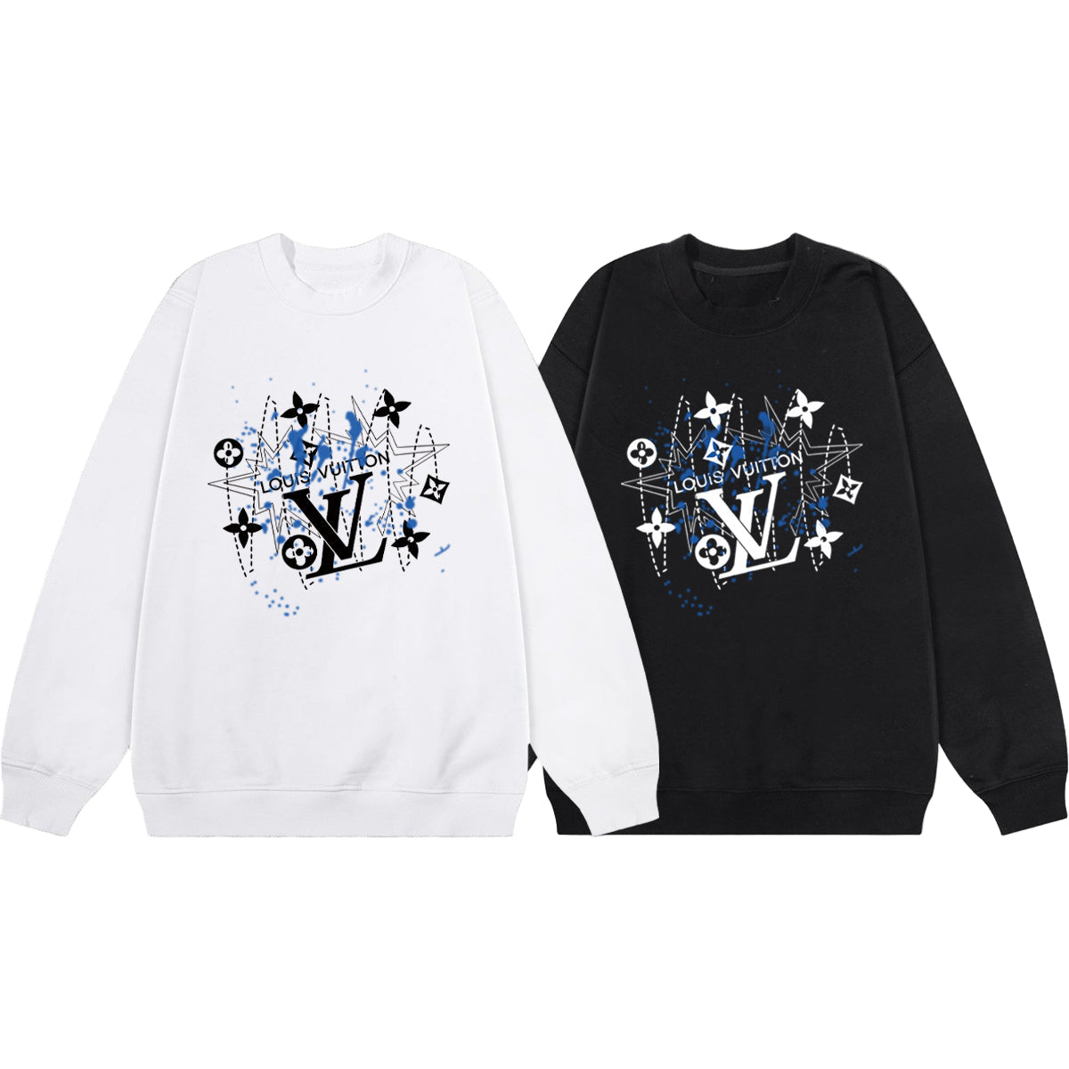 Custom Graphic Print Sweatshirt – Black or White Street Edition - TruVybe Essentials