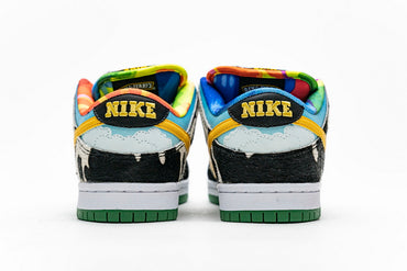 Colorful  sneakers with a white background