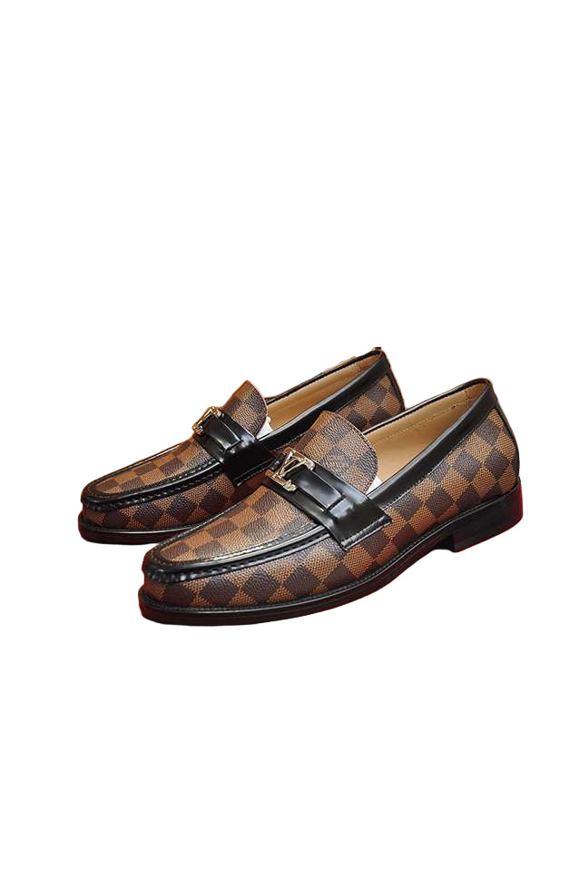 Major Loafer – Damier Canvas & Dark Brown Calf Leather with  Initials