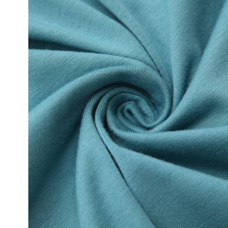 Women’s Notch V‑Neck Short‑Sleeve Tunic Top