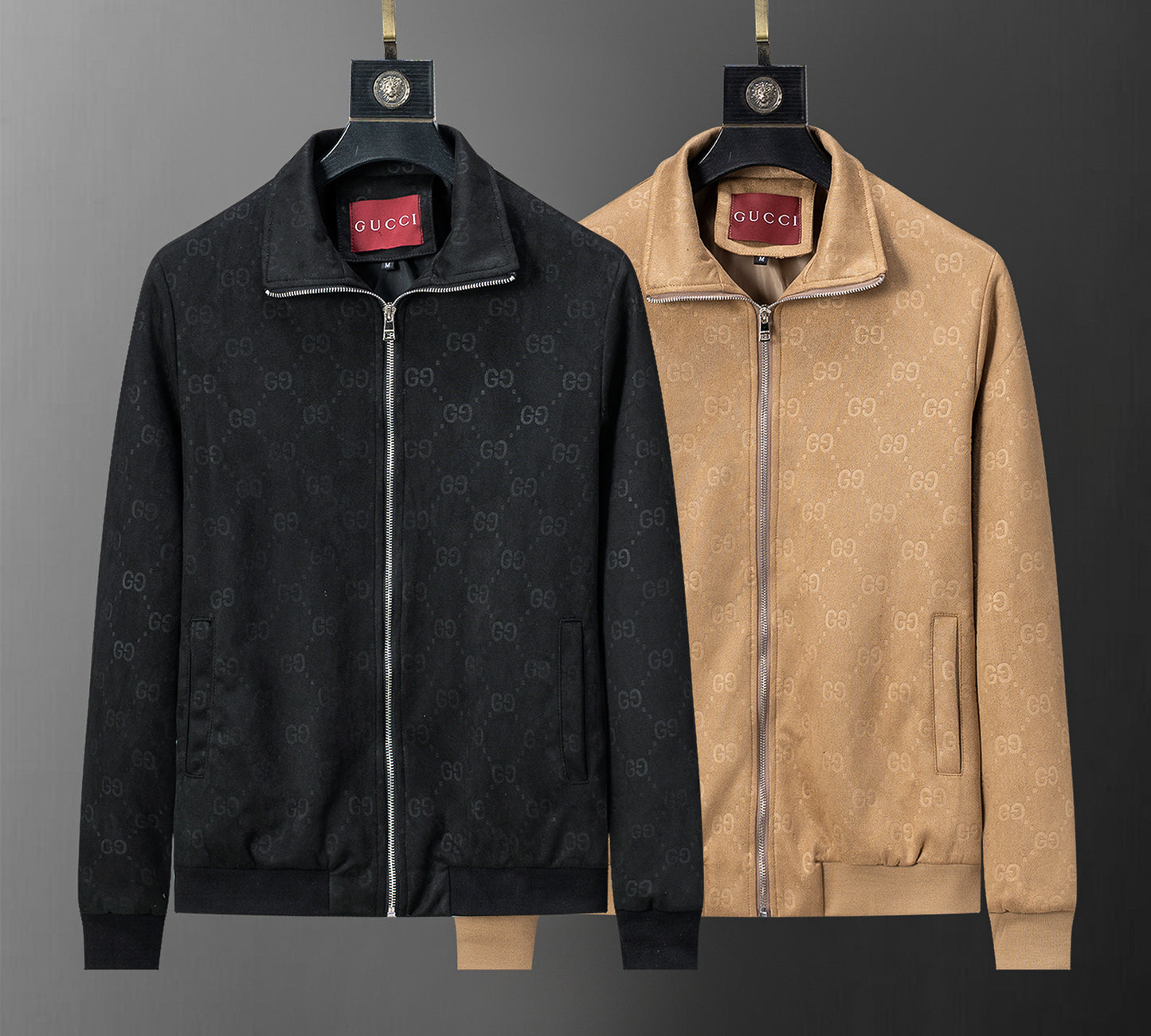 Nylon & Canvas Jacket – Black Monogram Point Collar Edition